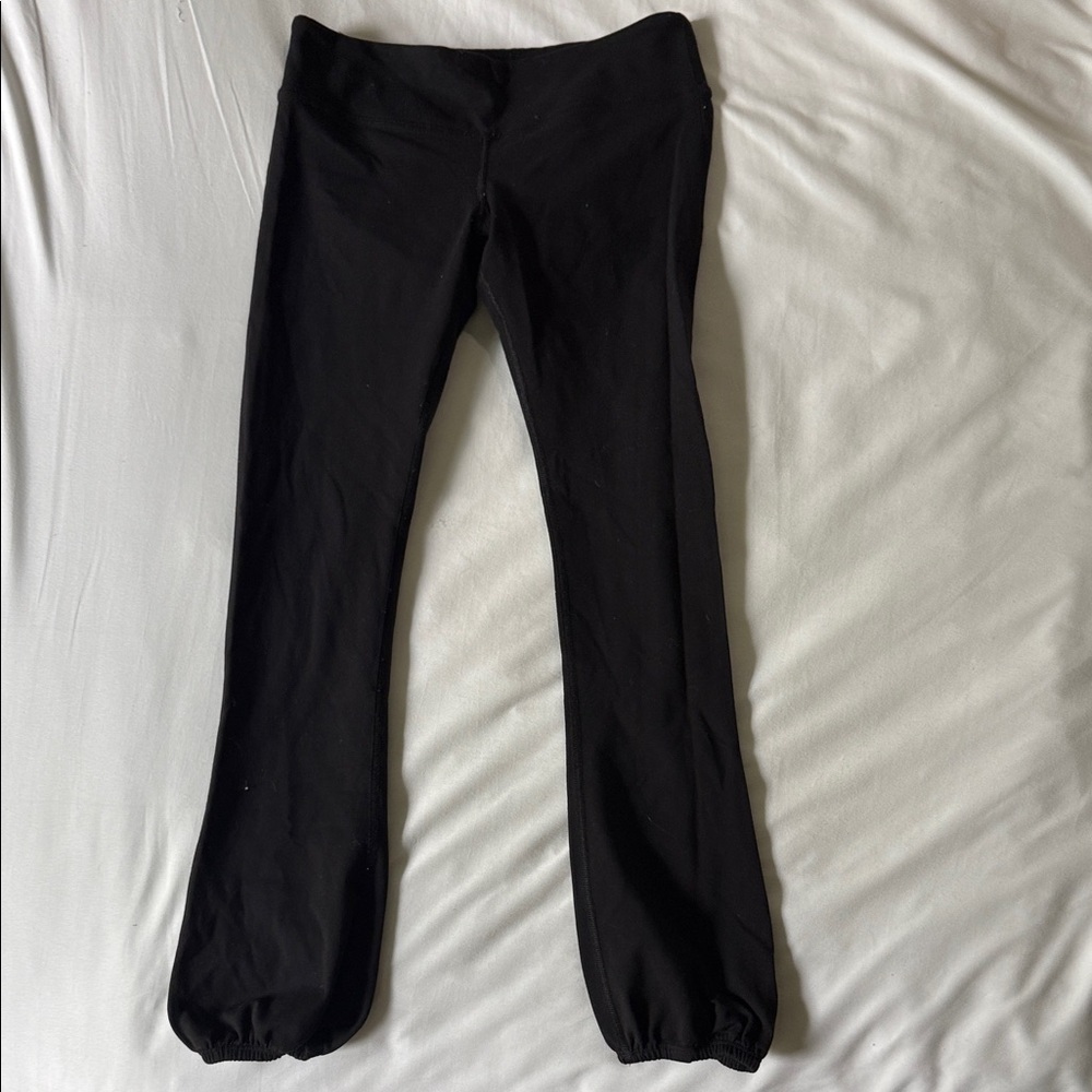 Splits59 Black Leggings with Gathered Ankles